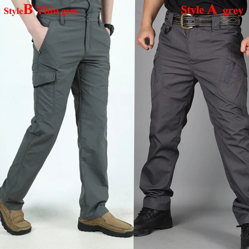Tactical Cargo Pants Men Outdoor Waterproof SWAT Combat Military Camouflage Trousers Casual Multi Pocket Male Work Joggers