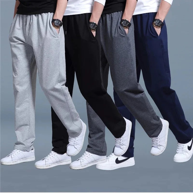 New Korean Straight tube Men Casual Sports Pants Running Workout Jogging Long Pants Gym Sport Trousers for Men Jogger Sweatpants