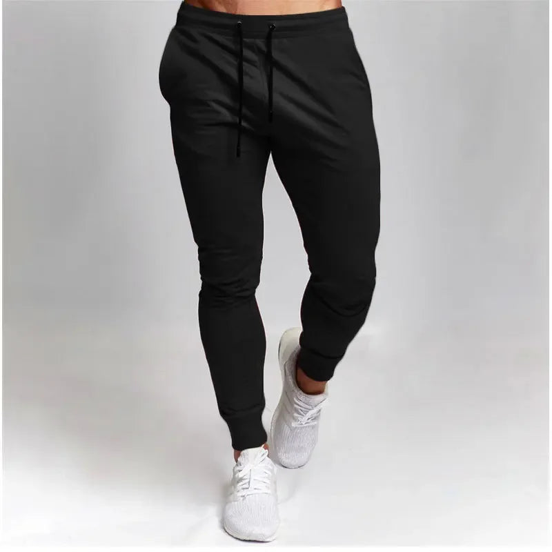 Casual Pants Men's Jogger Sweatpants Large Size Elastic Waist Sports Casual Trousers Loose Fitness Clothes Spring Thin Section