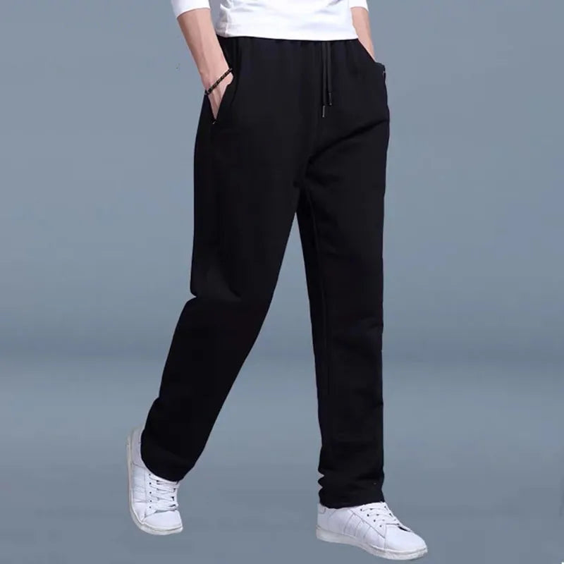 New Korean Straight tube Men Casual Sports Pants Running Workout Jogging Long Pants Gym Sport Trousers for Men Jogger Sweatpants
