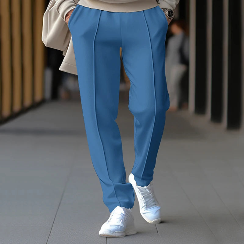 2025 New Thin Pants Men's Spring/Summer Loose Straight Leg Sports Casual Pants American Oversize Long Leg Pants