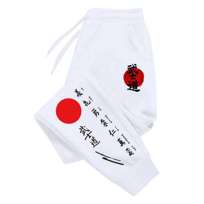 Bushido Printed Sweatpants All Season Male Daily Casual Sports Jogging Pants 2025 Japanese Harajuku Style Trousers Men's Clothes