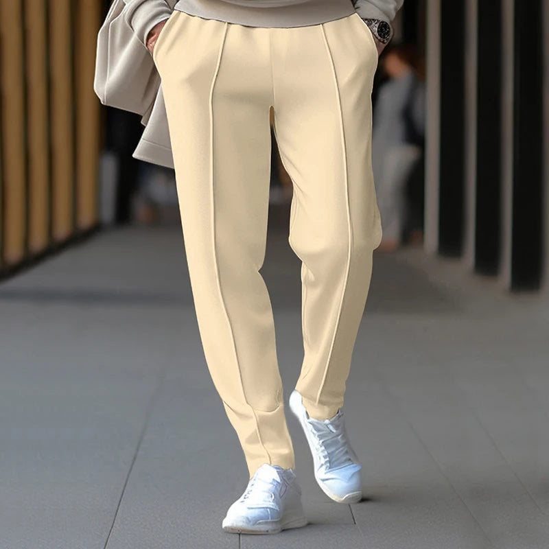 2025 New Thin Pants Men's Spring/Summer Loose Straight Leg Sports Casual Pants American Oversize Long Leg Pants