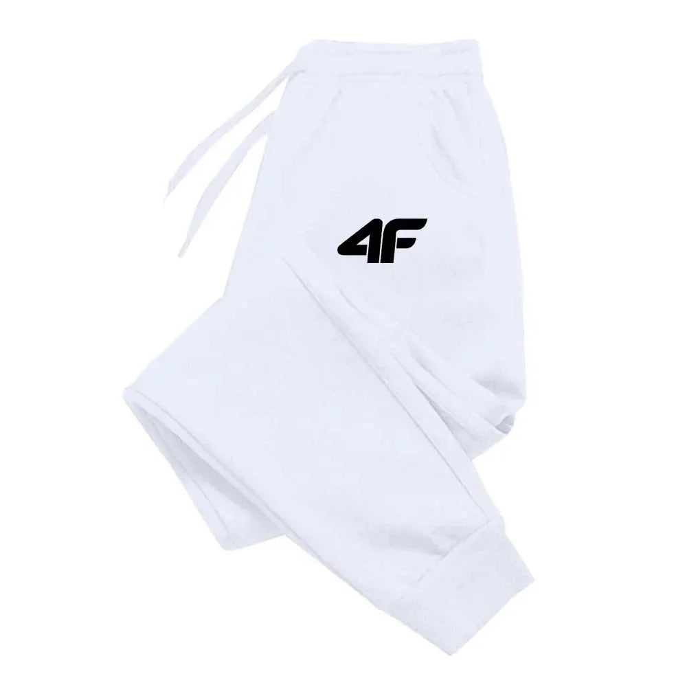 4F Men's Creativity Printed Jogging Pants, Fitness Joggers, Running Pants, Training Sport Trousers, Sportswear Sweatpants,