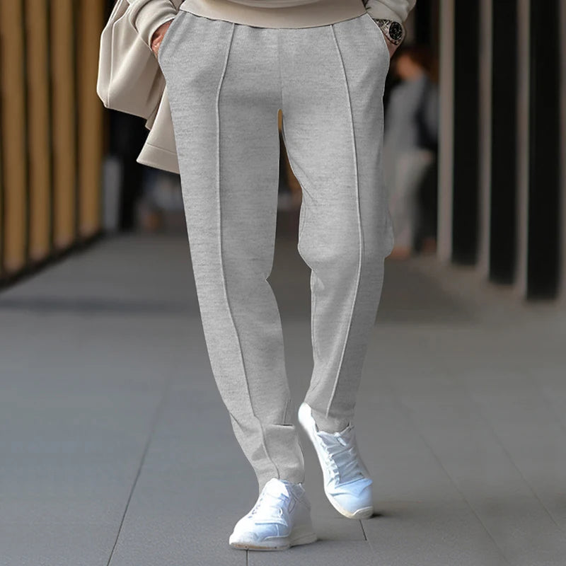 2025 New Thin Pants Men's Spring/Summer Loose Straight Leg Sports Casual Pants American Oversize Long Leg Pants