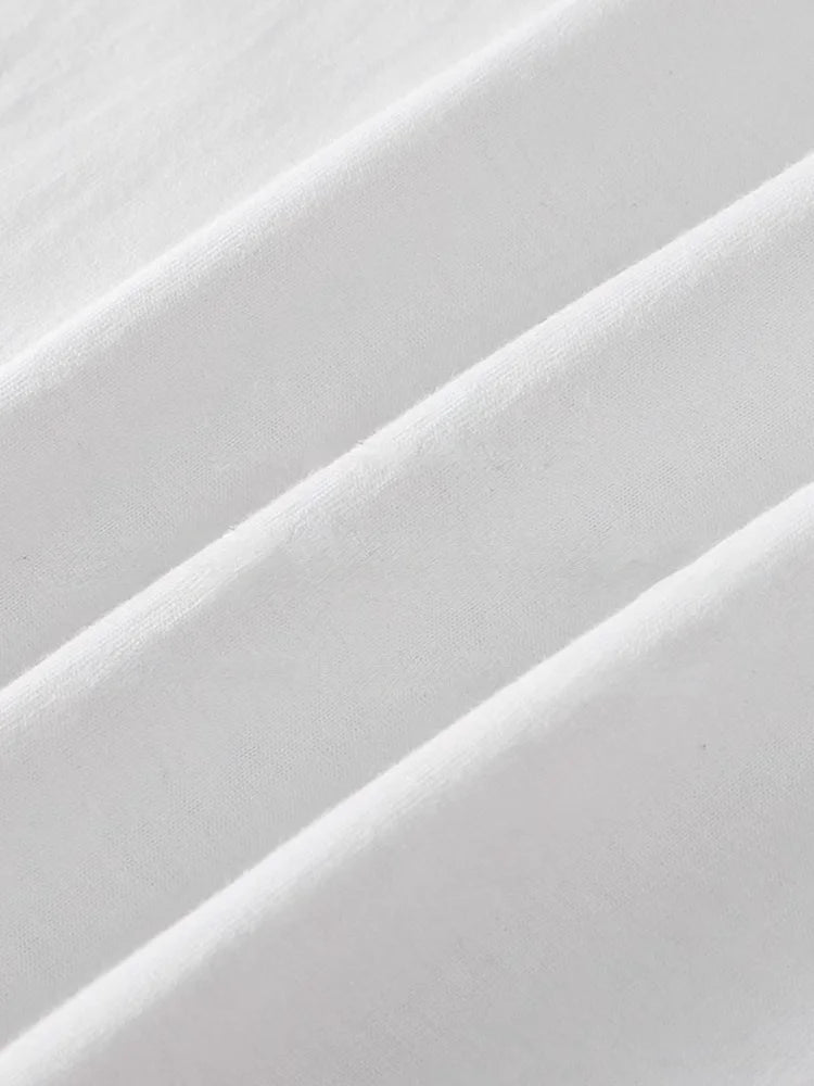 DUKEEN Men's 260G Long Sleeve T Shirts 2025 Spring Pure Cotton Solid Color Basic Crew-Neck Undershirt Men's Loose Tops 11 Color