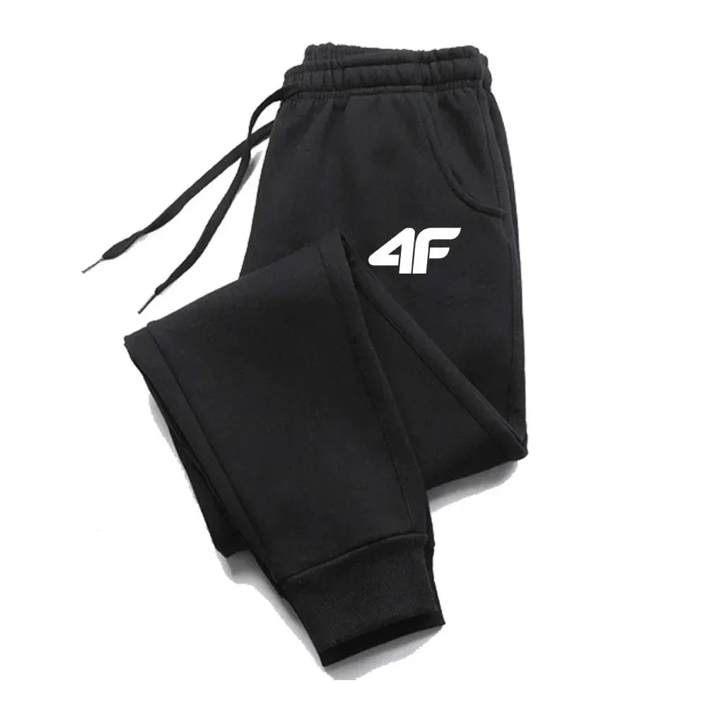4F Men's Creativity Printed Jogging Pants, Fitness Joggers, Running Pants, Training Sport Trousers, Sportswear Sweatpants,