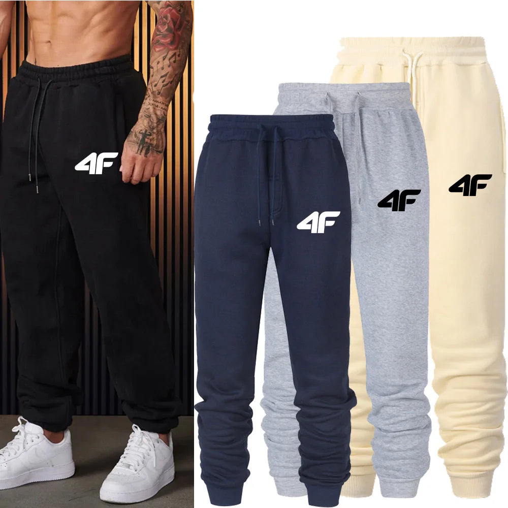 Sports Fitness Jogging Pants Comfortable Printed Sweatpants for Men and Women, Soft Long Pants, Casual Jogger Trousers,