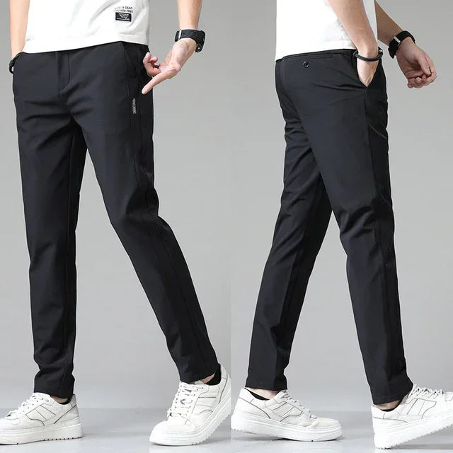 2024 Spring Summer Ultra-thin Men's Stretch Slim Straight Casual Pants High Quality Fashion Breathable Golf Sports Trousers