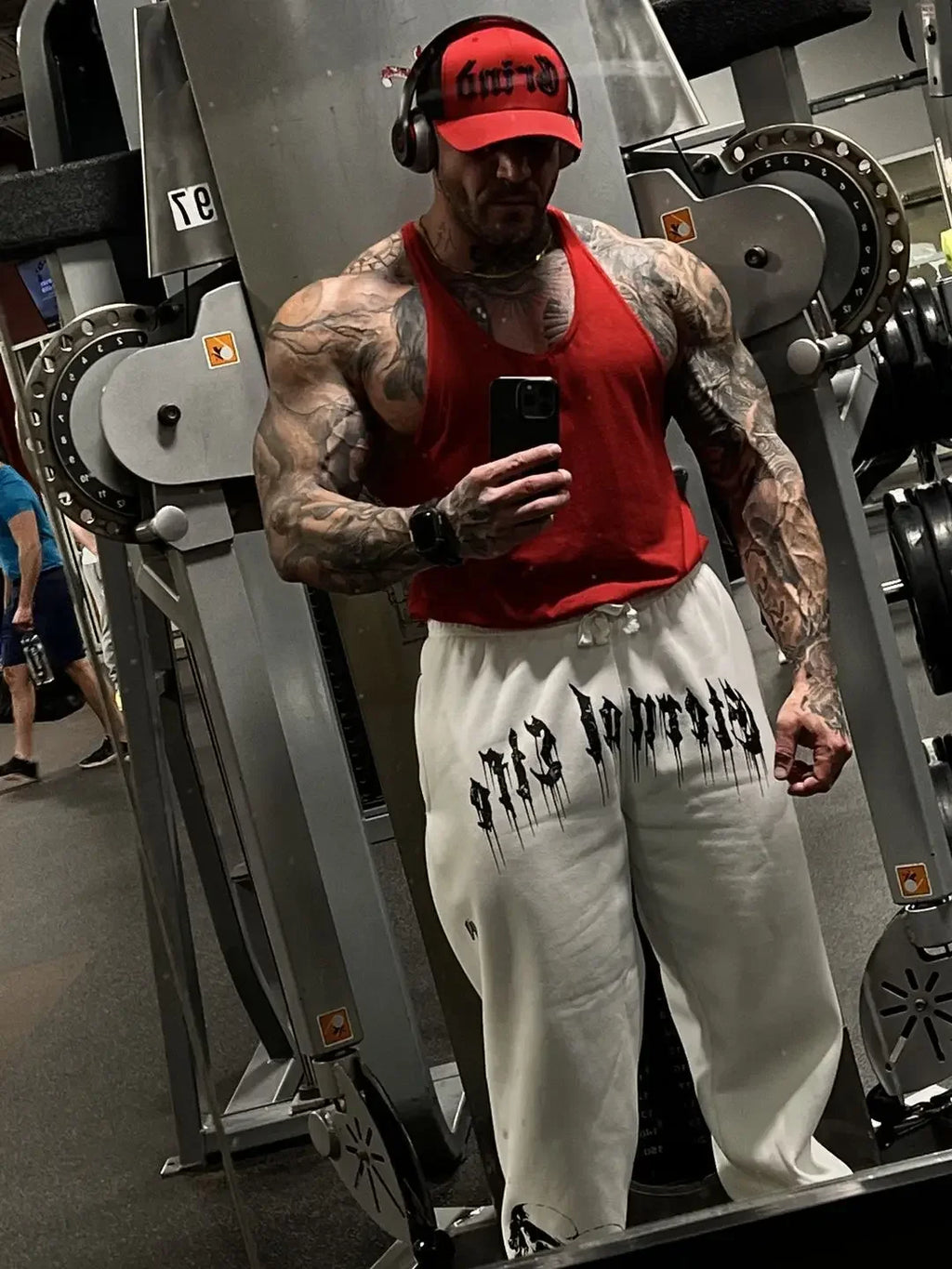 2025 European and American Men's New Year Wear Sports Pants Casual Sports Training Pants Men's Gym Pants