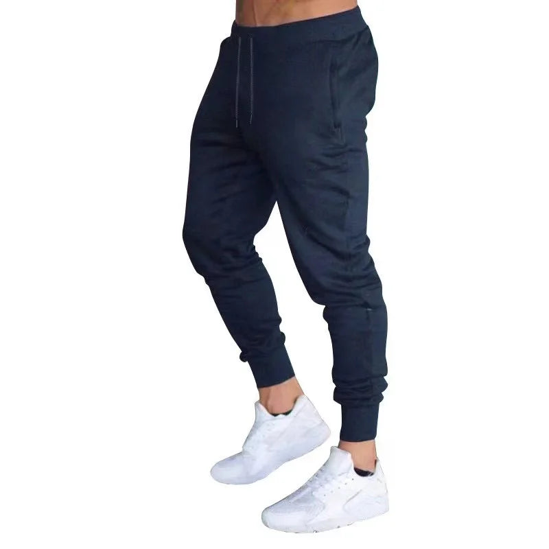 Men's Cotton Slim Fit jogging pants sport sweatpants running pants runners trackpants bodybuilding pants