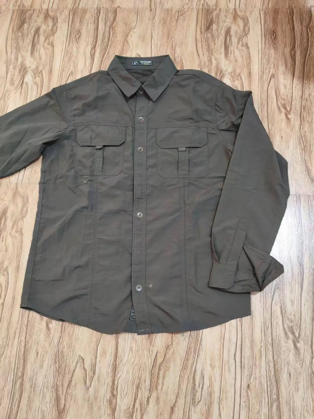 Sun Protection Shirt Quick Dry Long Sleeve Mesh Breathable Shirt Multi Pockets Fishing Shirts Hiking Work Cargo Shirts Tactical